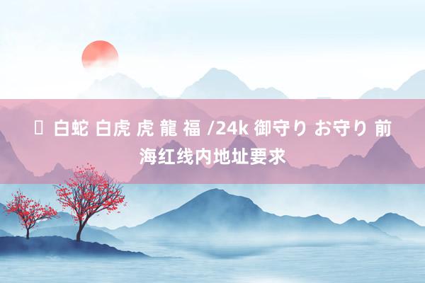 ✨白蛇 白虎 虎 龍 福 /24k 御守り お守り 前海红线内地址要求