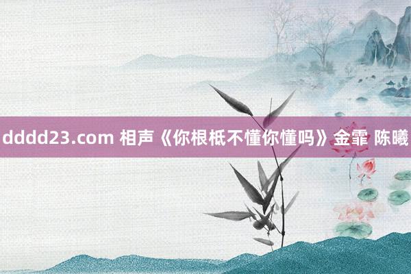 dddd23.com 相声《你根柢不懂你懂吗》金霏 陈曦
